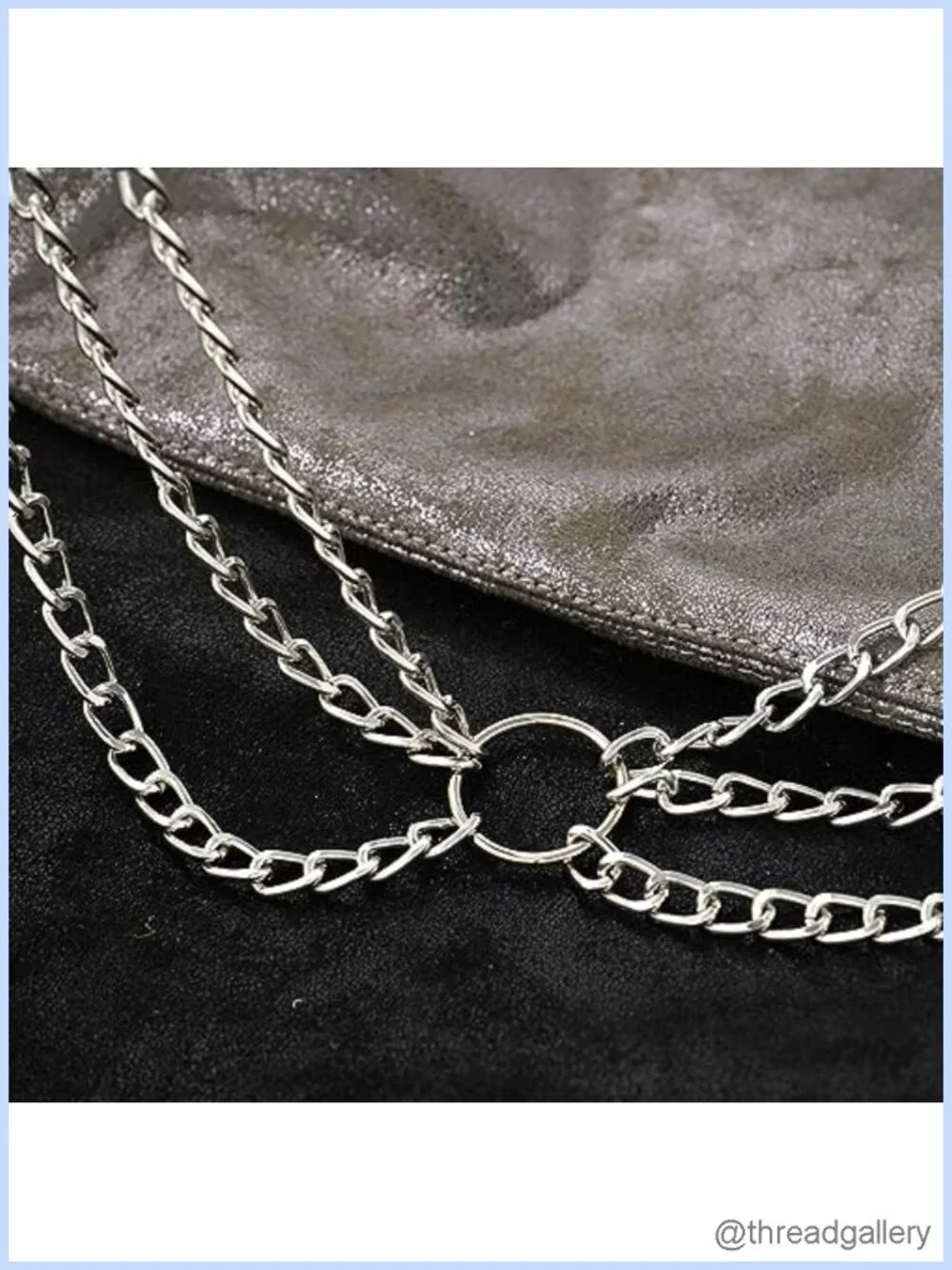 Multi-Layer Alloy Waist Chain Belt Adjustable Lobster Clasp